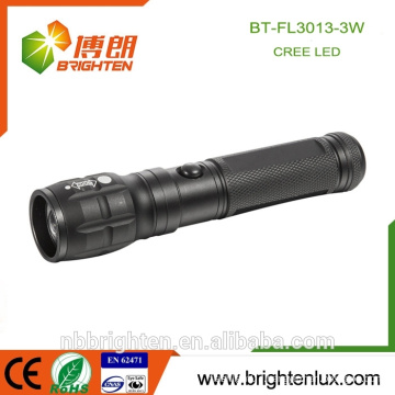 Factory Supply Mult-function Aluminum Matal 3*AAA Beam Zoomable Handheld Emergency Cree XPE long range flashlight